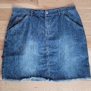 Tommy Hilfiger Women's 16 Denim Skirt Med Wash